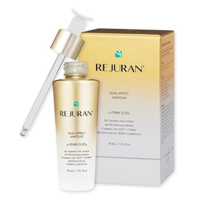 REJURAN® Dual Effect Ampoule, DOT DUAL c-PDRN® - Salmon DNA Face Serum for Deep Rejuvenation, Wrinkle Care, Firming, Skin Elasticity with Visible Anti-Aging Results. Korean Skincare (1.01 fl oz) - Image 1