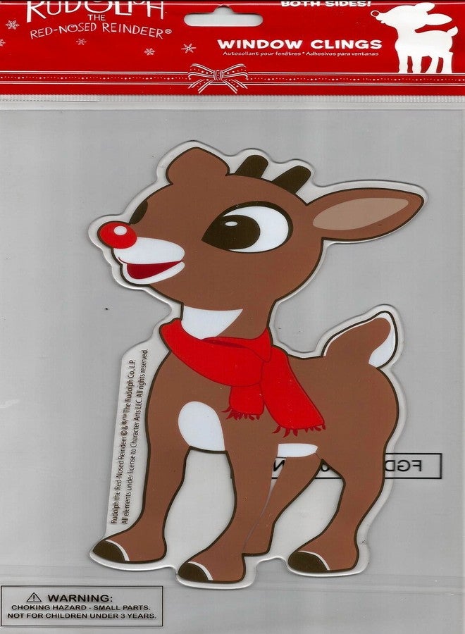 Rudolph the Red Nosed Reindeer Christmas Jelz Window Cling