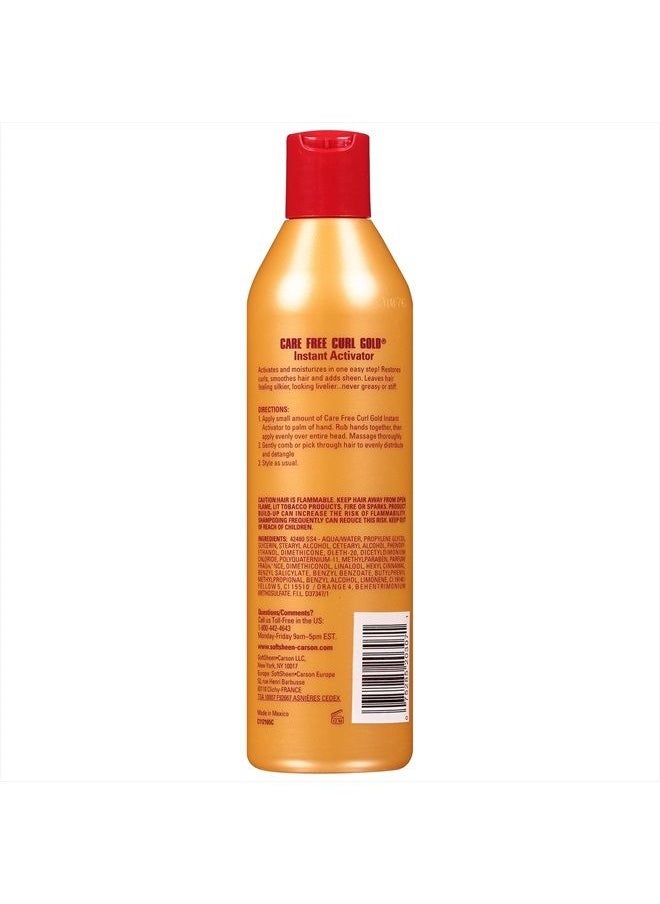 Care Free Curl Gold instant Activator, for Natural and Curly Hair, Softens and Hydrates, Moisturizes Hair and Great for Easy Combing, 2 Count