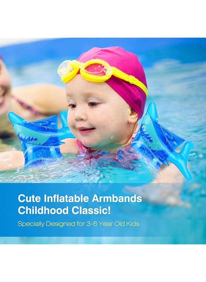 KASTWAVE Inflatable Swim Floater Sleeves For Kids Swimming Rings Cartoon Swimiming Armbands Floaties Water Wings Floatation Sleeves Pool Water Sports Learning Swim Training Aids - Image 2