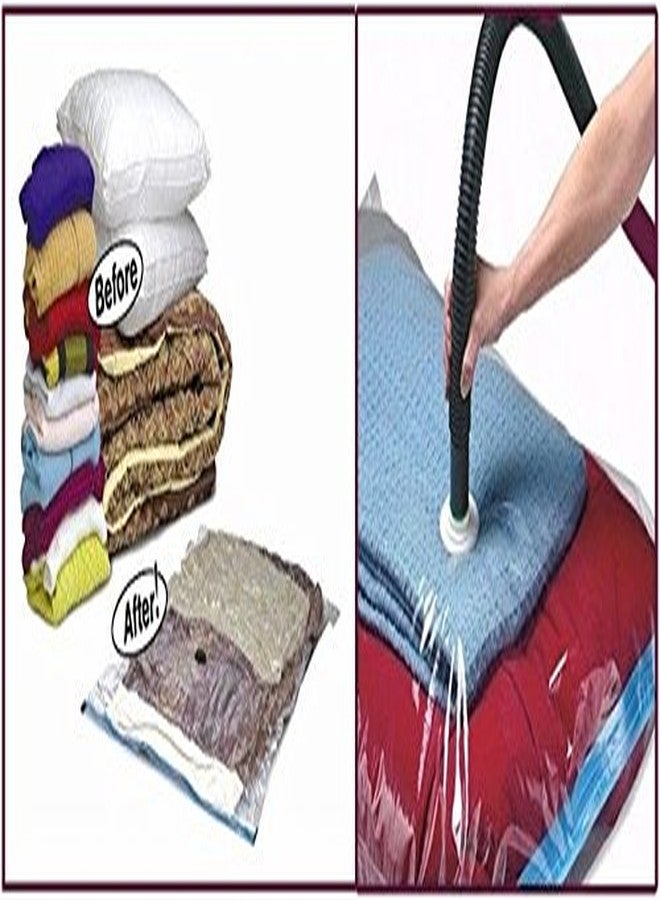 فليكو أكياس تخزين الملابس الشفافة من Flipco Space Saver ذات الإغلاق المفرغ من الهواء (60 × 80) - Image 2