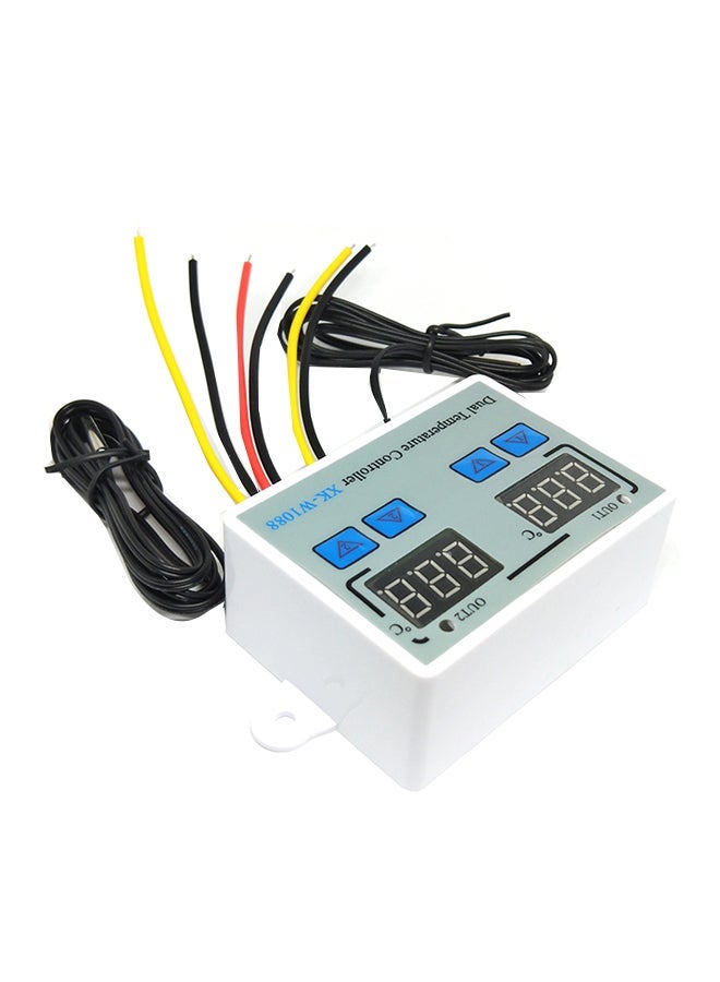 NIBEMINENT Dual Digital Thermostat Temperature Controller For incubator XK-W1088 White  - Image 1