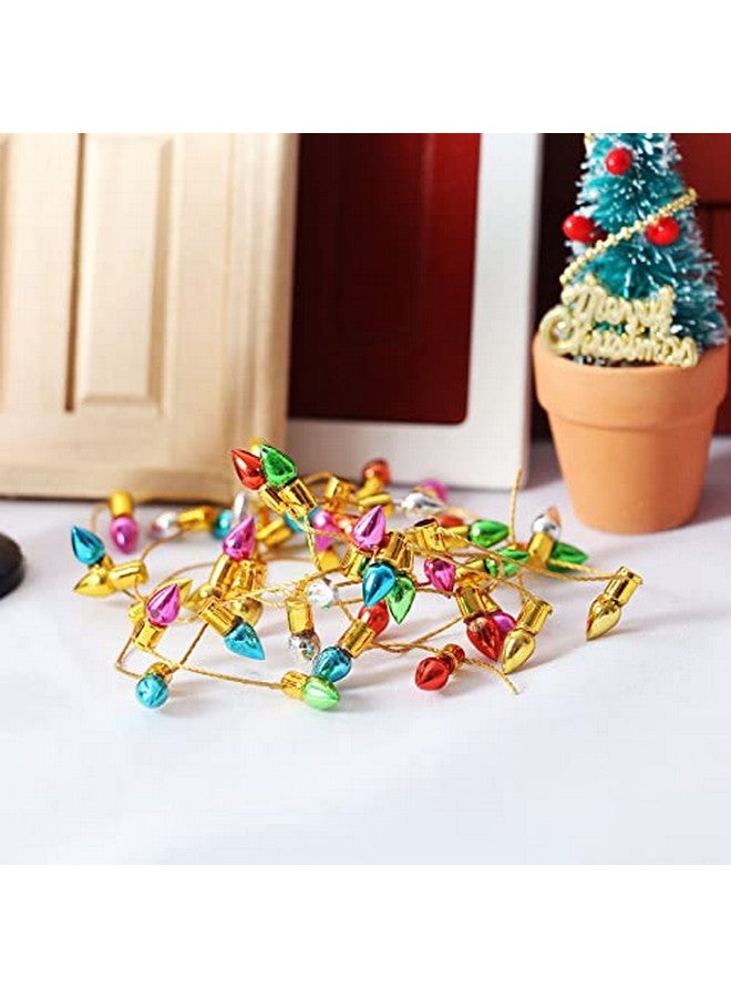 SXFSE Dollhouse Decoration Accessories, 1:12 Dollhouse Miniature Mini String Neon Lights Christmas Decor(Not Light) - Image 2