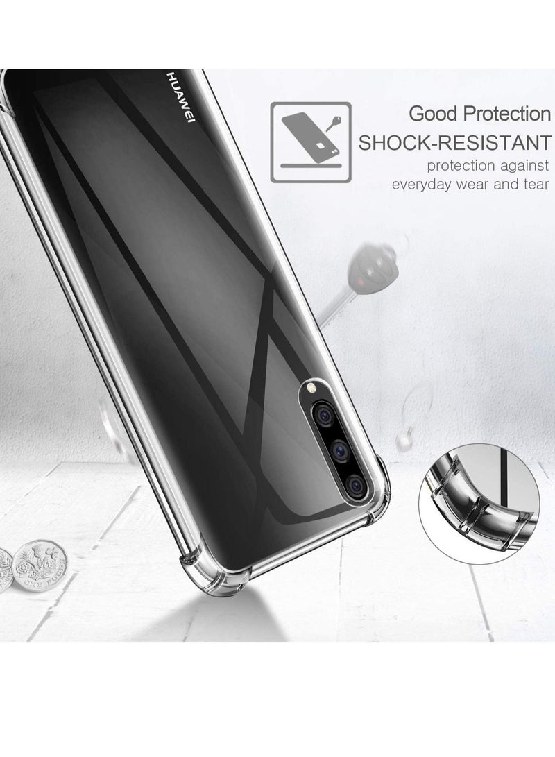 MUNTAQI Huawei Y9s Case with 2 Pack Screen Protector, Clear Huawei Y9s Case Cover, Tempered Glass Film - Image 2