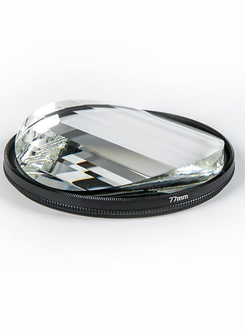 Camera Filter Accessories, 77mm Linear Glass Prism, Foreground Blur, Repeated Color Images, Glass Prism Special Effects Filter, LENS0002 - Image 2