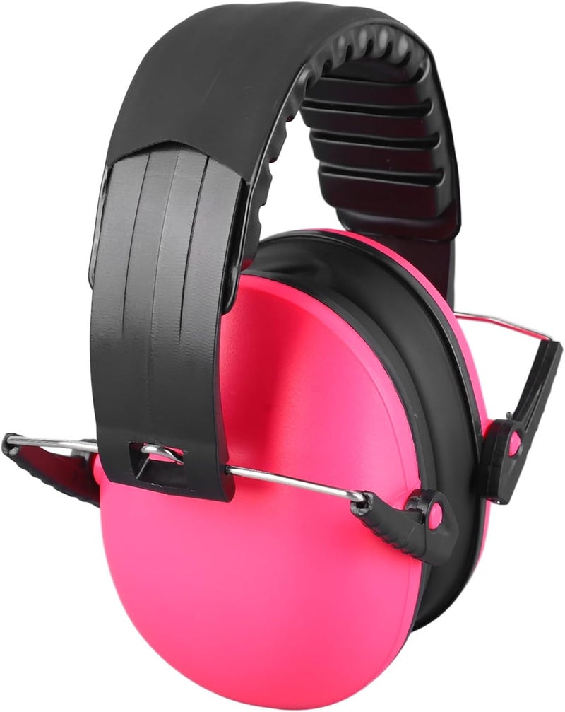 LiebeWH Soundproof Earmuffs Kids, Adjustable Headband Lightweight Noise Reduction Ear Muffs for Sleeping Study Travel Children Safety (Pink) - Image 3