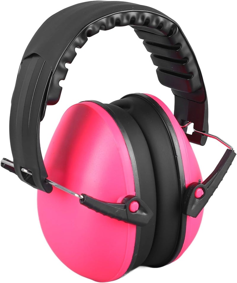 LiebeWH Soundproof Earmuffs Kids, Adjustable Headband Lightweight Noise Reduction Ear Muffs for Sleeping Study Travel Children Safety (Pink) - Image 2