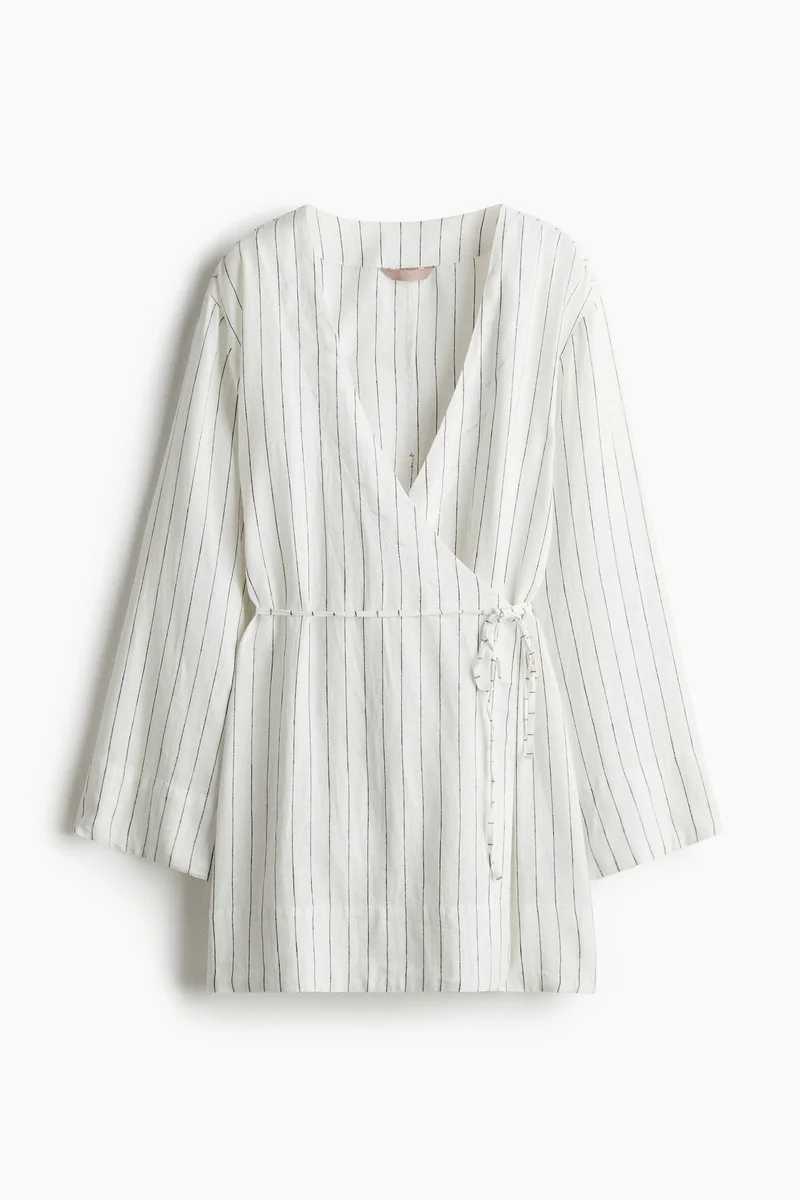 H&M Linen-blend dressing gown