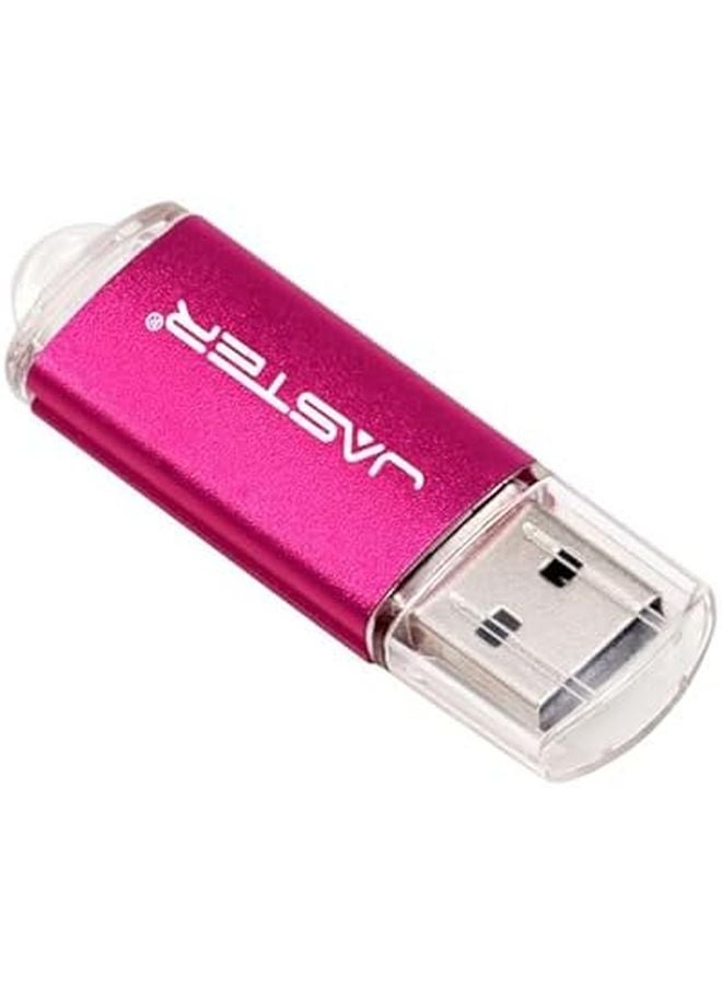 Metal Pen Drive 32GB Portable USB Flash Drive Fuchsia Color Memory Stick - Image 1