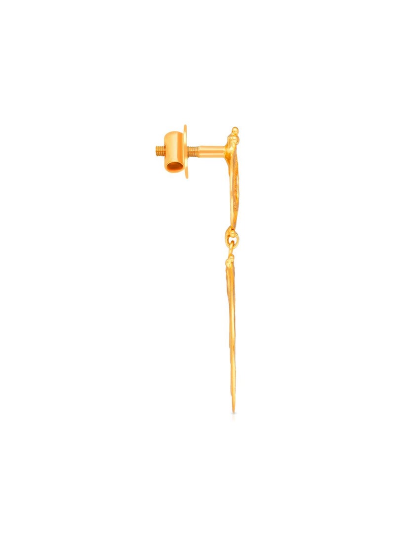 Malabar Gold and Diamonds أقراط ذهب 22 قيراط 916 للنساء ERNOB45091 - Image 2