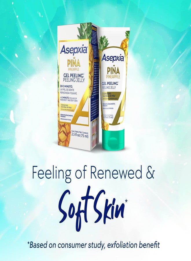 Asepxia Face Peel, Facial Exfoliator Peeling Jelly with Natural Pineapple Enzyme, Non-Abrasive Gentle, Hydrating, Cleansing & Exfoliating Gel-Based Skin Care, 2.5 ounce - Image 3