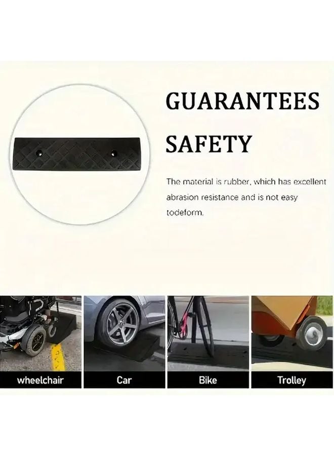 3pcs Multi Functional Plastic Ramp Slope Anti Slip Lightweight For Driveways - Image 3