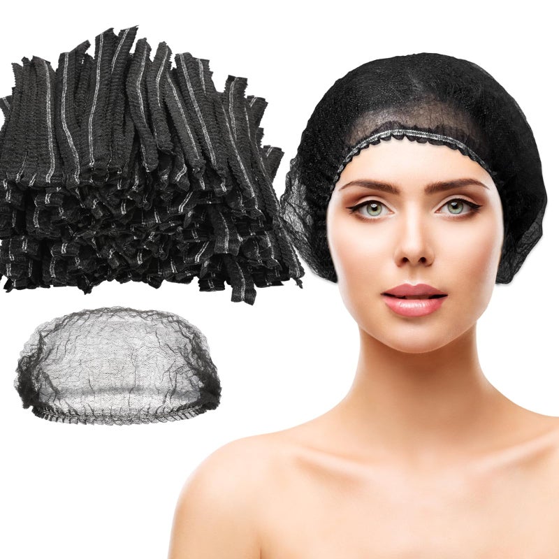 Retainbre 500 Pcs Disposable Hair Nets Bouffant Caps Bulk Hair Covers 21" Elastic Hairnets for Food Service, Nurses, Labs, Kitchen - Image 1