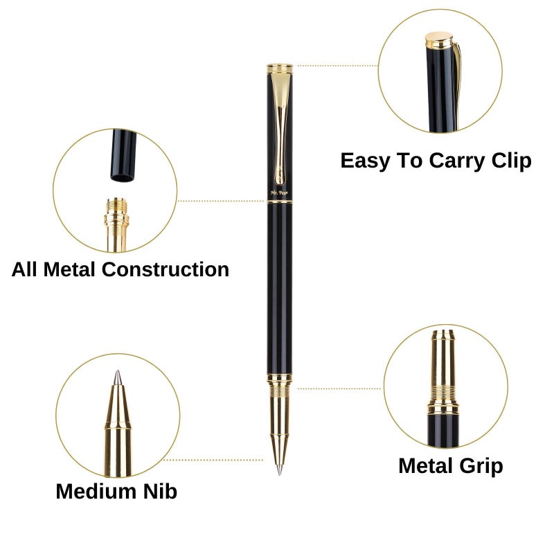 Mr. Pen قلم مستر بن - قلم فاخر، برميل أسود، حبر أسود، قلم أنيق، أقلام أنيقة للرجال، أقلام جميلة للرجال، هدية قلم، أقلام كتابة، قلم معدني، أقلام أنيقة للرجال، قلم تنفيذي، أقلام باهظة الثمن - Image 3