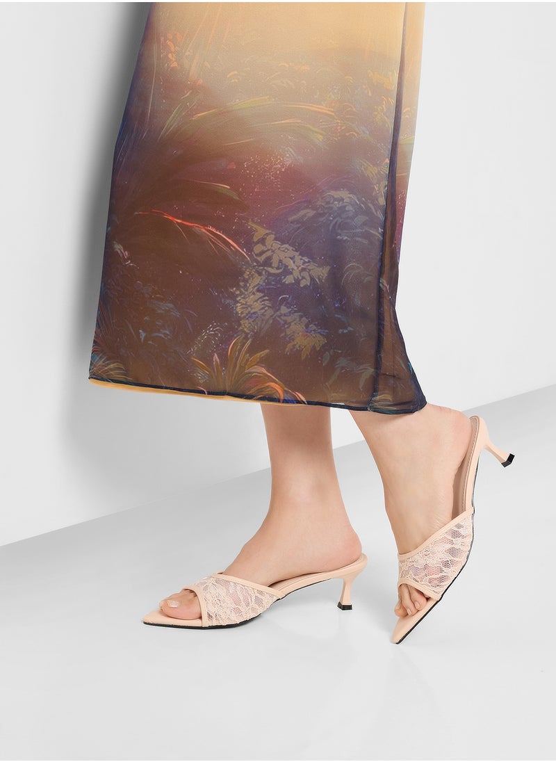 Ginger Lace Strap Heeled Sandal  - Image 5
