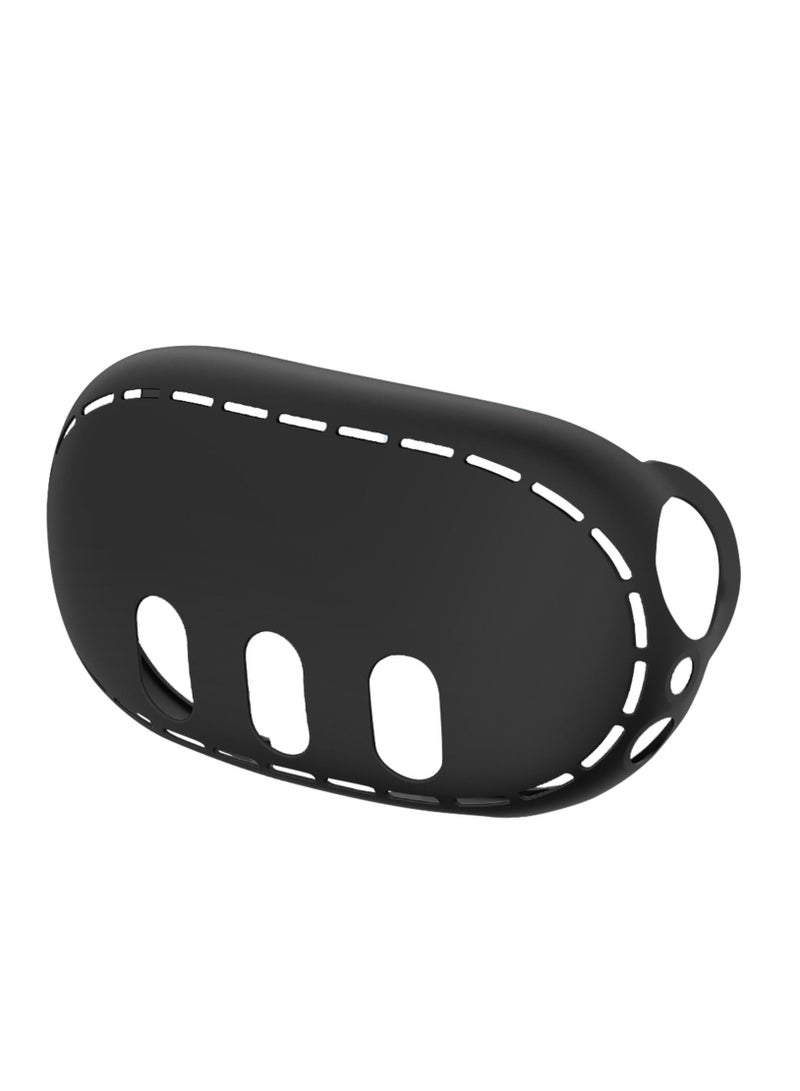 نظارات واقية من الصفر لعبة الملحقات المضادة للالغبار الاصطدام متوافق مع سماعات الواقع الافتراضي كويست 3 ميتا سيليكون الأسود - Image 1