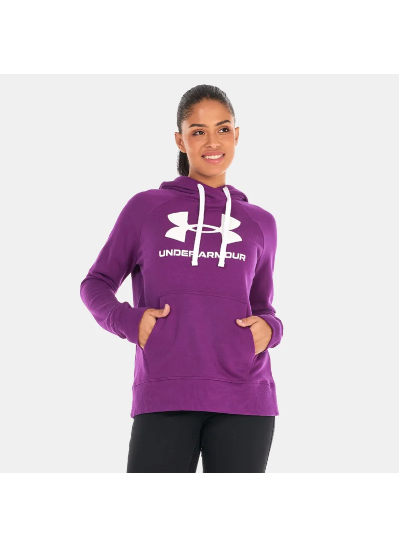 اندر ارمور Women's UA Rival Fleece Logo Hoodie