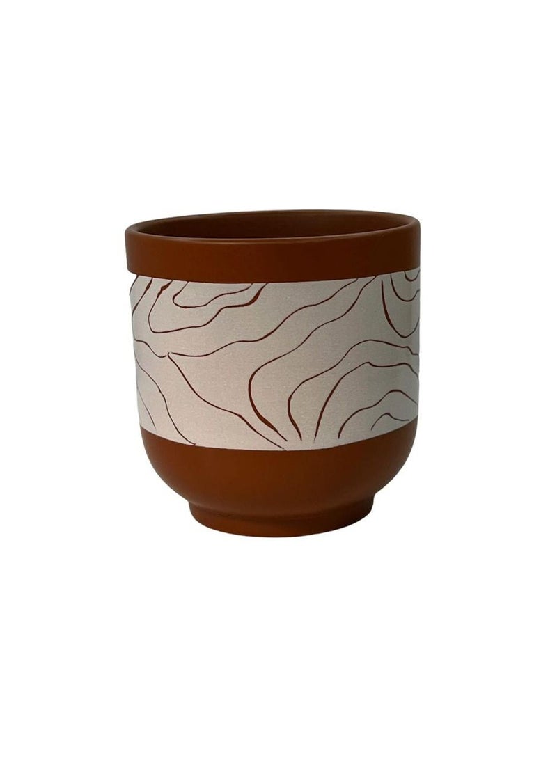 1881 Brown / white coffee mug 140 ml - Image 1
