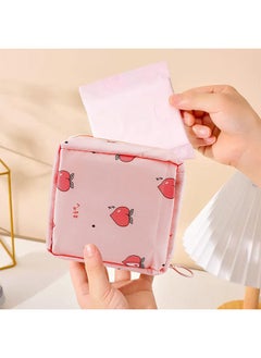 Unik 2-Piece Period Bag, Sanitary Napkin Storage Pad Bags for Feminine Product Organizer with Hooks,Gifts for Girls  - Image 4