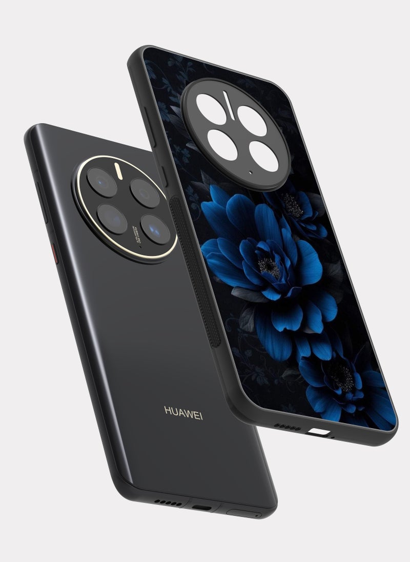 PXLAAT Huawei Mate 50 Pro case cover Blue Flower - Image 2
