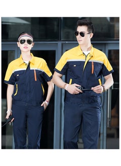 SKT Shiketro Summer Short Sleeve Workwear for Men and Women, Thin Reflective Work Protective Clothing that Absorbs Sweat and Allows for Breathability  - Image 2