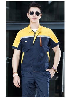 SKT Shiketro Summer Short Sleeve Workwear for Men and Women, Thin Reflective Work Protective Clothing that Absorbs Sweat and Allows for Breathability  - Image 4