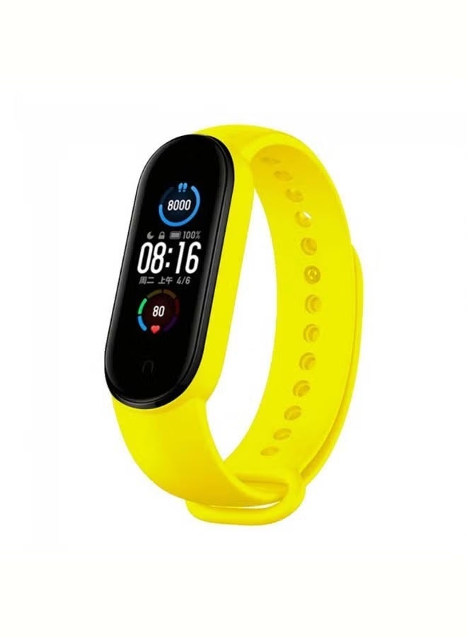 Breathable Replacement Silicone Sport Strap Compatible with Xiaomi Mi Band 5/6/7 Watch M5/M6/M7 One Size, Unisex Adult - Image 2