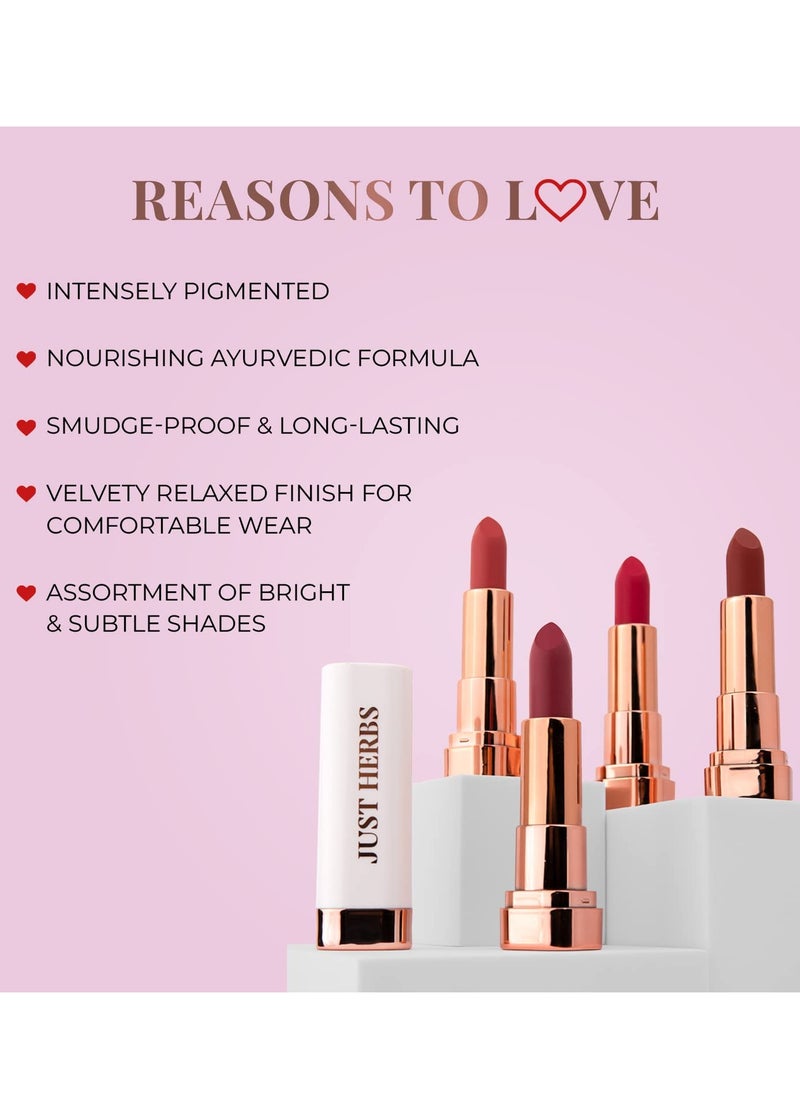 Just Herbs Just Herbs Matte Lipstick 4.2 gm  - Image 4