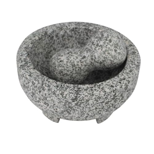 IMUSA USA Super Heavy Traditional Granite Molcajete Spice Grinder, 8-Inch, Gray, 8 - Image 1