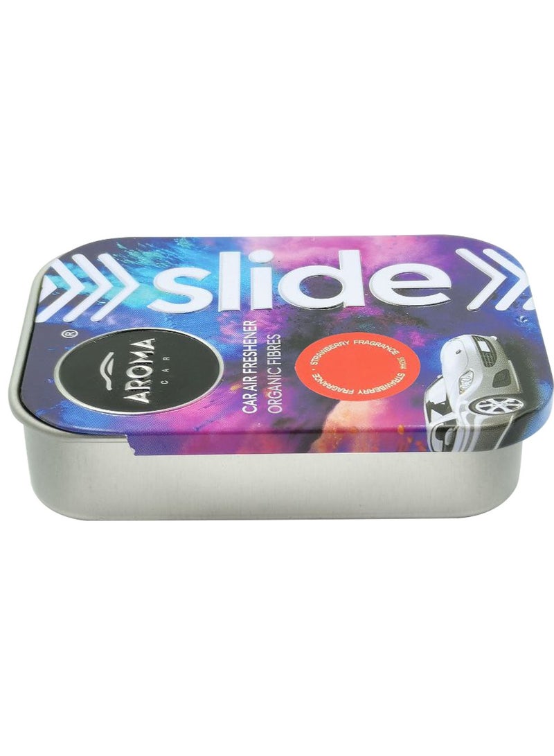 أروما معطر جو للسيارة منزلق - ألياف عضوية برائحة تدوم طويلاً، للسيارات والمنزل والمكتب أروما - رائحة الفراولة - 30 جم - Image 3