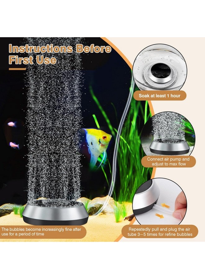 hygger Air Stone for Aquarium 2.3 Inch Fish Tank Bubble Kit Oxygen Diffuser with Air Tube, Check Valve Hydroponic Aeration Bubbler (Not Include Air Pump) - Image 5