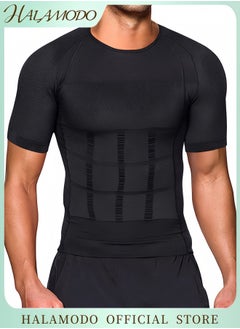 Men's Shapewear Body Shaper Slimming Undershirts Compression Shirts Slim Fit Undershirt Pullover Thin Lightweight Sport Shirt