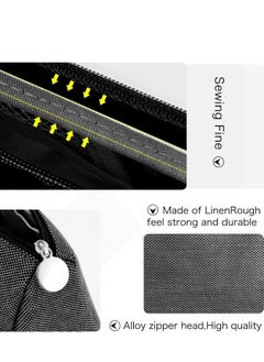 Beauenty Premium Multipurpose Pencil Case – Large Capacity, Durable Fabric,  Zipper Closure,Heavy-duty canvas pencil case,  Modern stylish school supplies bag, Minimalist aesthetic pencil pouch  with Handle  - Image 4