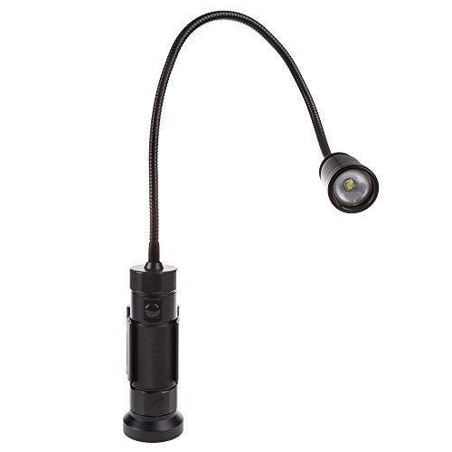 Stalwart CREE LED Work Light - 550 Lumen Magnetic Light Lamp with Flexible Gooseneck - Portable LED Lamp for Sewing, Crafting, or Workbench (Black) - Image 1