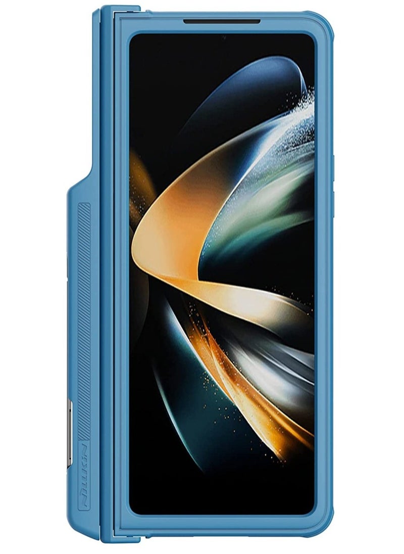 Raxoom for Samsung Galaxy Z Fold 4 Case with Kickstand & Slide Camera Cover, Hinge Protection with S Pen Holder 360° All-Inclusive Protective Case for Samsung Galaxy Z Fold 4 5G (Blue) - Image 4