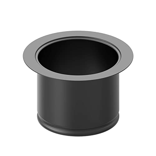 BOTEMY B9179 Extended Garbage Disposal Flange Deep Kitchen Sink Flange Stainless Steel for 312 Inch Standard Sink Drain HoleExtended Sink Flange Matte Black