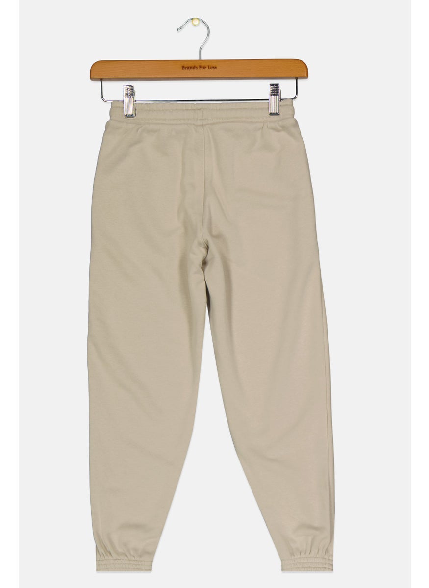 PUMA Kids Boy Sportswear Fit Outdoor Sweatpants, Beige  - Image 2