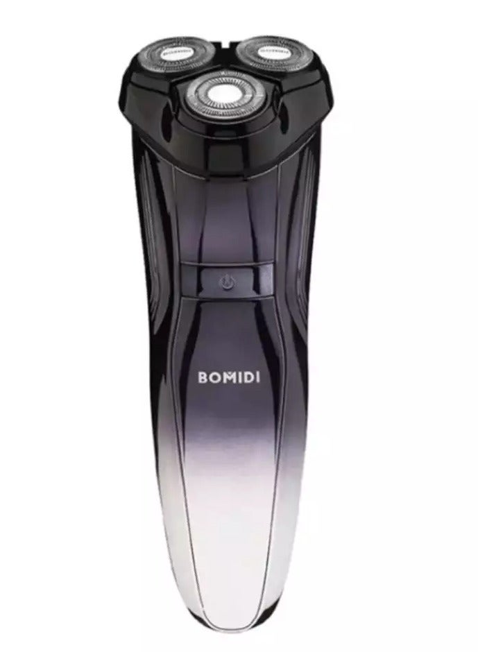 Bomidi M5 Electric Shaver Wireless Electric Razor Beard Trimmer Wet & Dry Hair Shaver Rechargeable Type-C IPX7 Waterproof - Black - Image 1