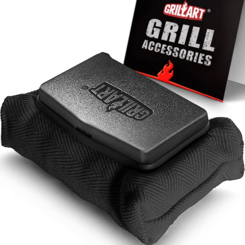 GRILLART Grill Brush Bristle Free, Replaceable BBQ Cleaning Pad (No Handle), Safe Replacement Cleaning Pad/Head for Cast Iron/Stainless Steel Grates - Dark Black - Image 1