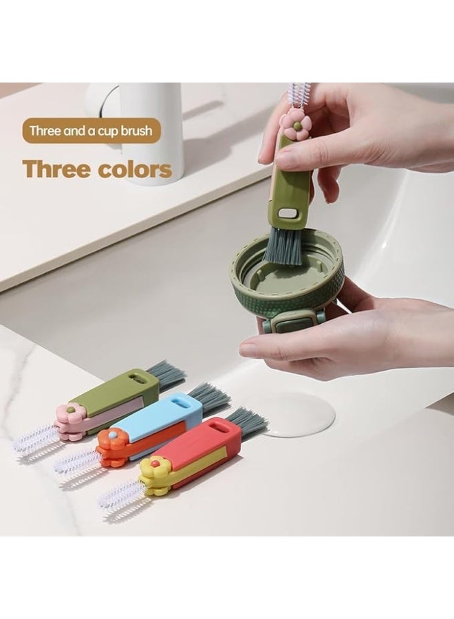 3 in 1 Cup Lid Cleaning Brush, Multifunctional Crevice Portable Cup Lid Cleaning Brush for Bottle Gap Tight Spaces Cup  - Image 5