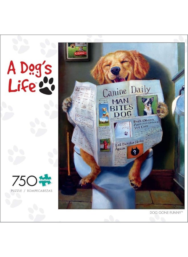 Buffalo Games - Dog Gone Funny - 750 Piece Jigsaw Puzzle Multicolor, 24"L X 18"W - Image 3