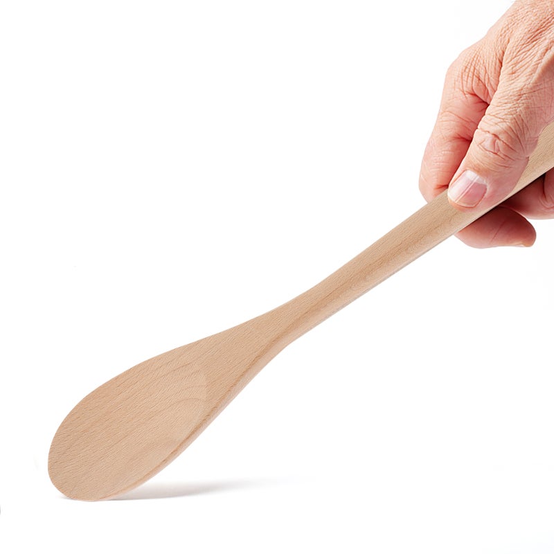 2pcs Spoon Handle Spoon Mixing Spoon Wood Stirring Spoon for Kitchen - Image 2