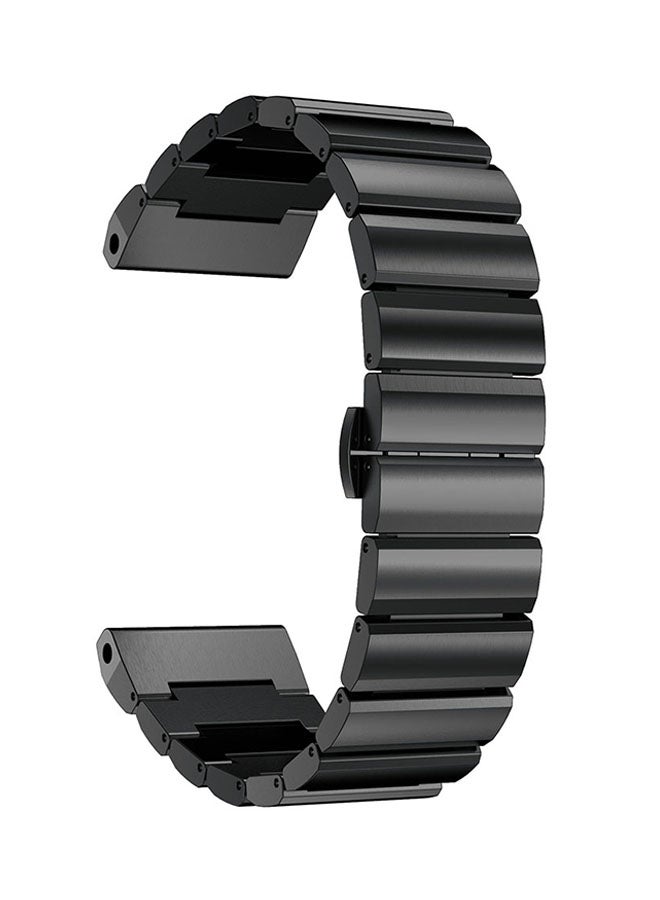 ISank Replacement Link Smart Watch Band For Garmin Fenix 5X Black - Image 1