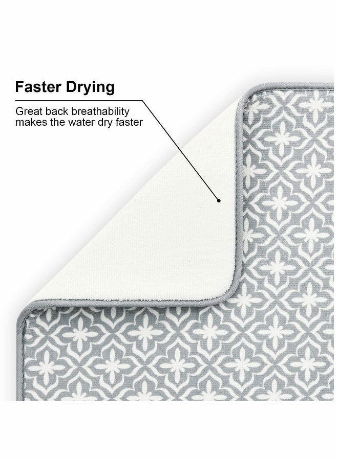 Dish Drying Mats for Kitchen Counter Microfiber Absorbent Dish Drainer Rack Pads for Sink
