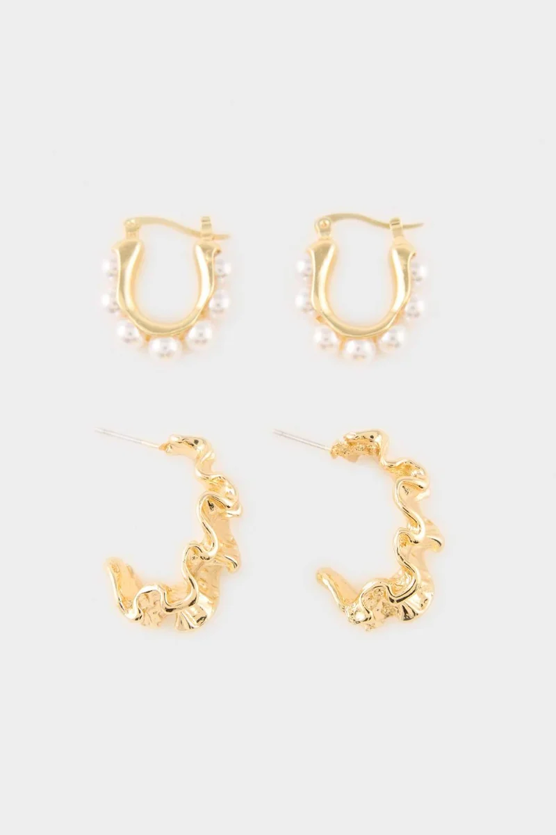 Defacto  Woman 2 Piece Earrings for Women | Best Price UAE