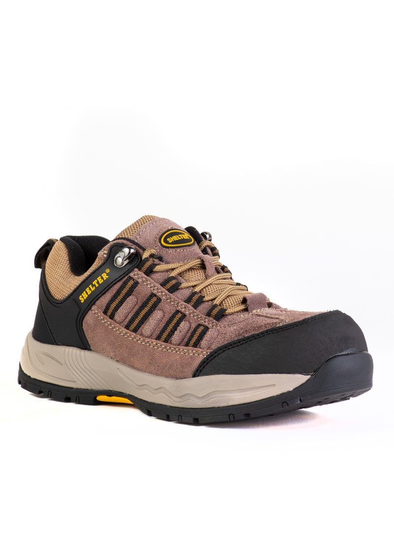 SHELTER Premium Industrial Safety Shoes for Men with Steel Toe, Breathable Mesh Upper and Slip-Resistant Sole - Image 2