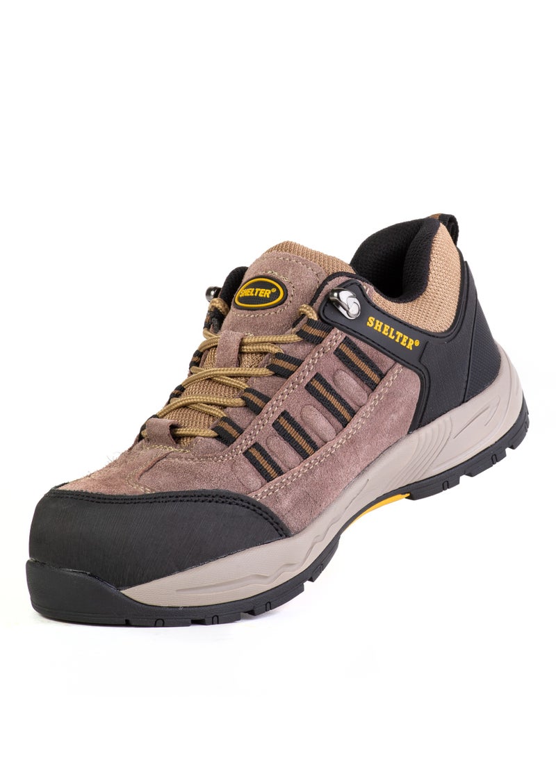 SHELTER Premium Industrial Safety Shoes for Men with Steel Toe, Breathable Mesh Upper and Slip-Resistant Sole - Image 3