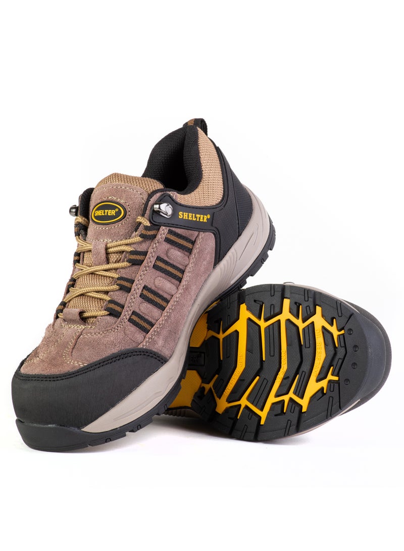 SHELTER Premium Industrial Safety Shoes for Men with Steel Toe, Breathable Mesh Upper and Slip-Resistant Sole - Image 4