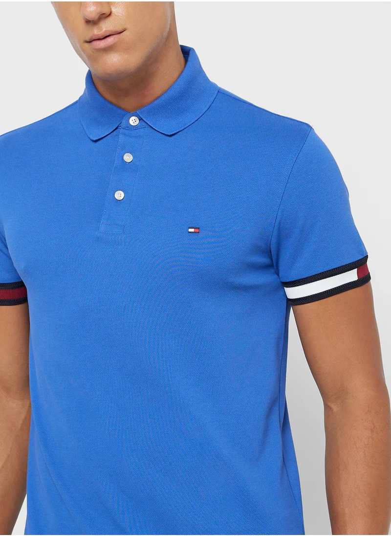 تومي هيلفيغر Striped Regular Fit Polo