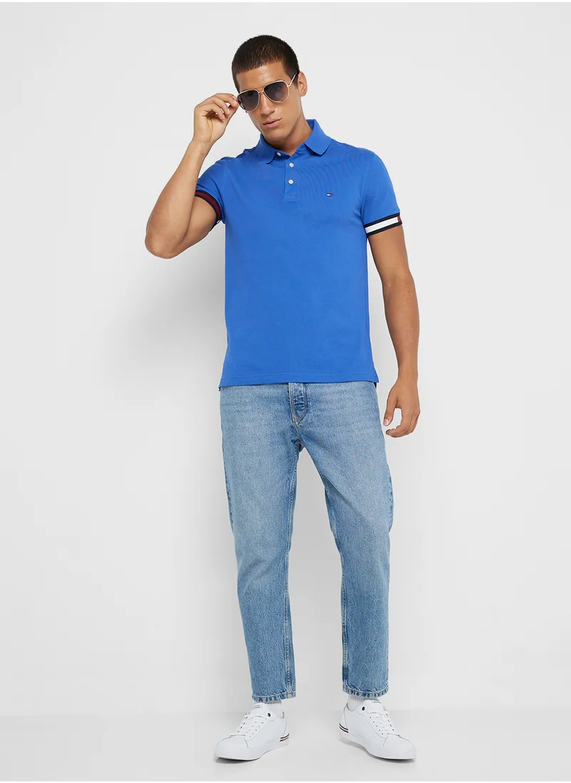 تومي هيلفيغر Striped Regular Fit Polo